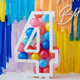 Balloons Kit Mosaic Stand Number 4 81x58x14cm
