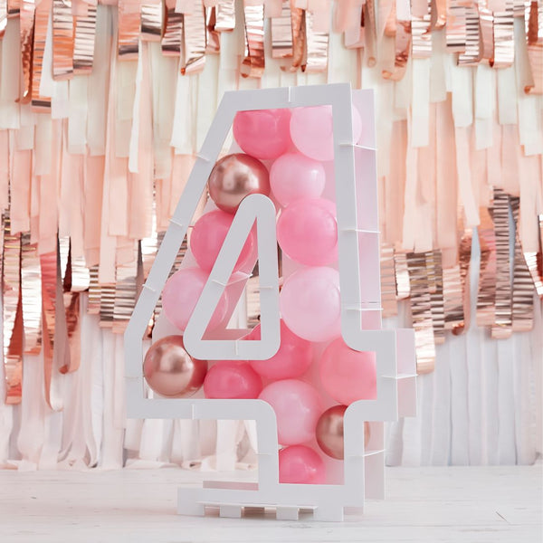Balloons Kit Mosaic Stand Number 4 81x58x14cm