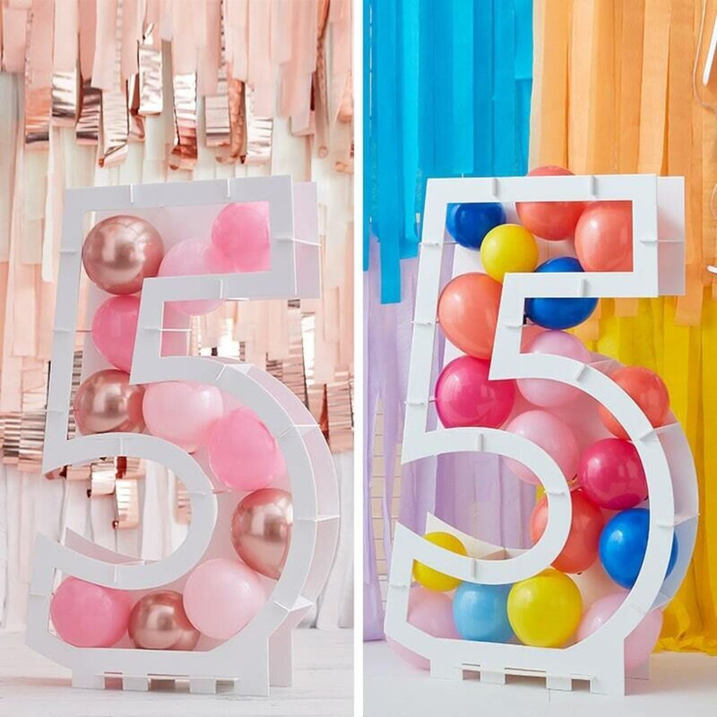 Balloons Kit Mosaic Stand Number 5 81x58x14cm