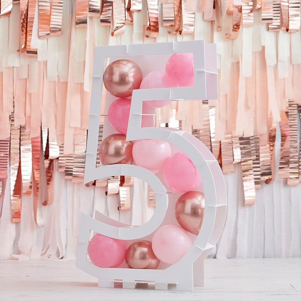 Balloons Kit Mosaic Stand Number 5 81x58x14cm