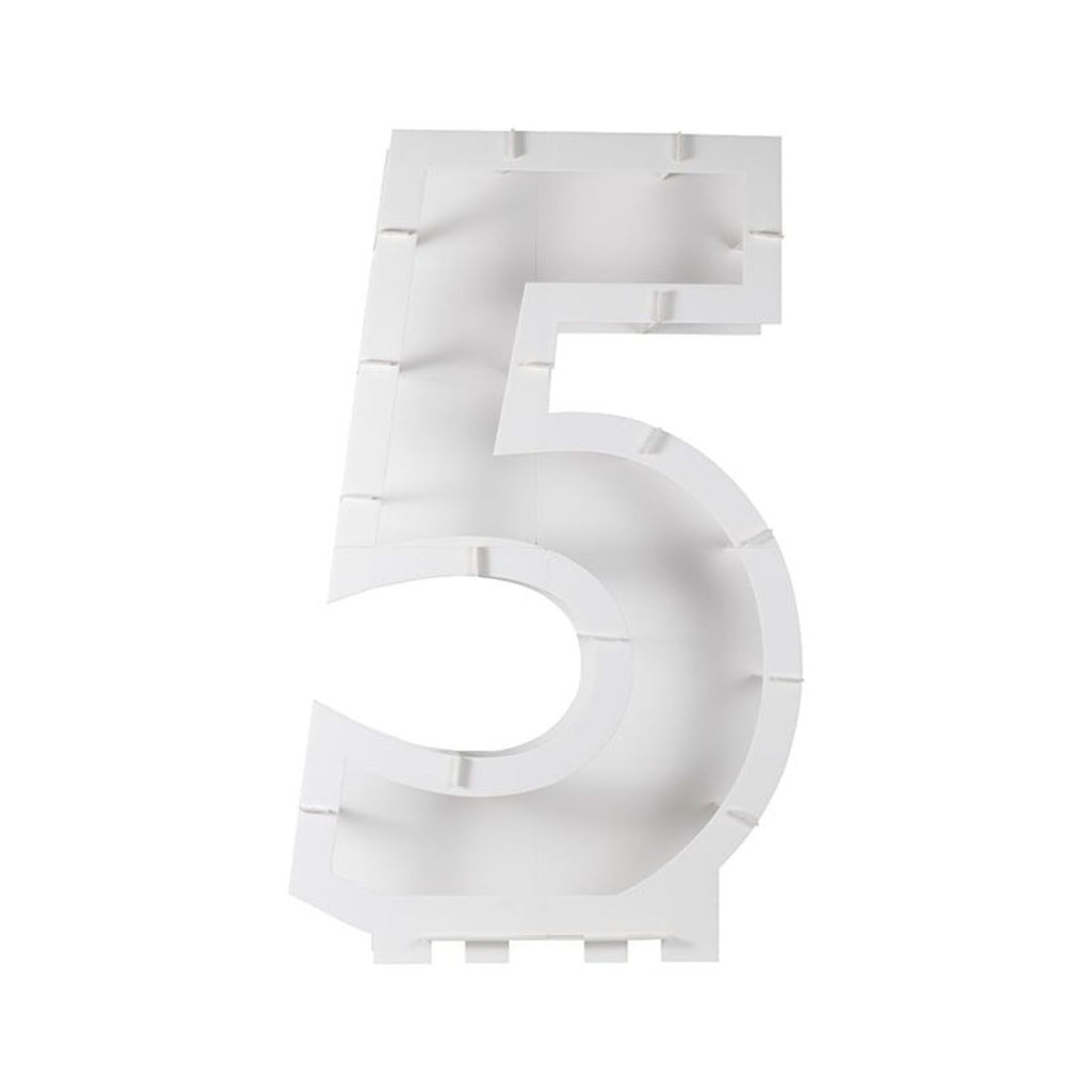 Balloons Kit Mosaic Stand Number 5 81x58x14cm
