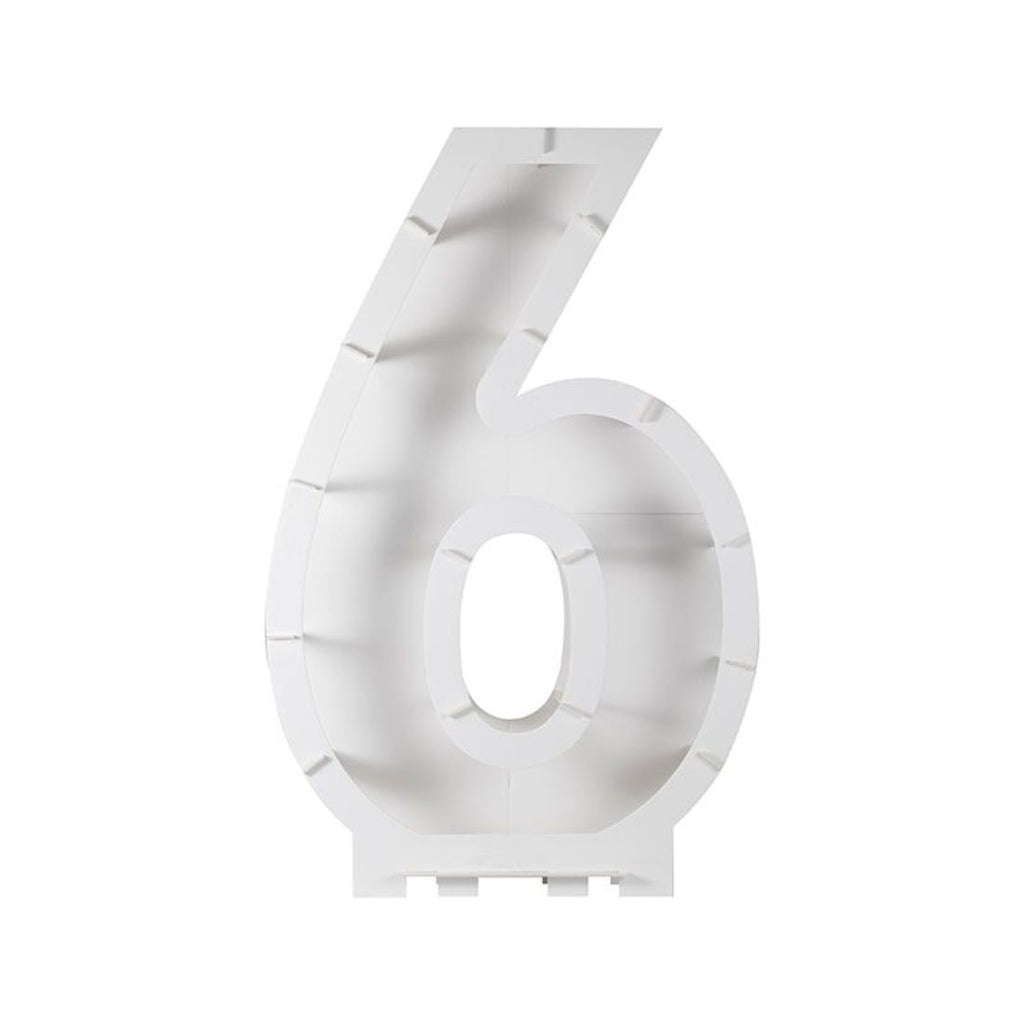 Balloons Kit Mosaic Stand Number 6 81x58x14cm