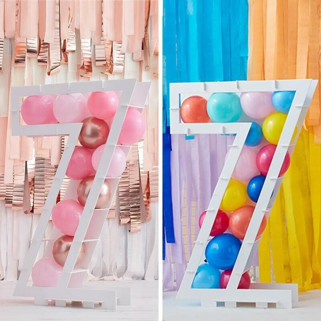 Balloons Kit Mosaic Stand Number 7 81x58x14cm