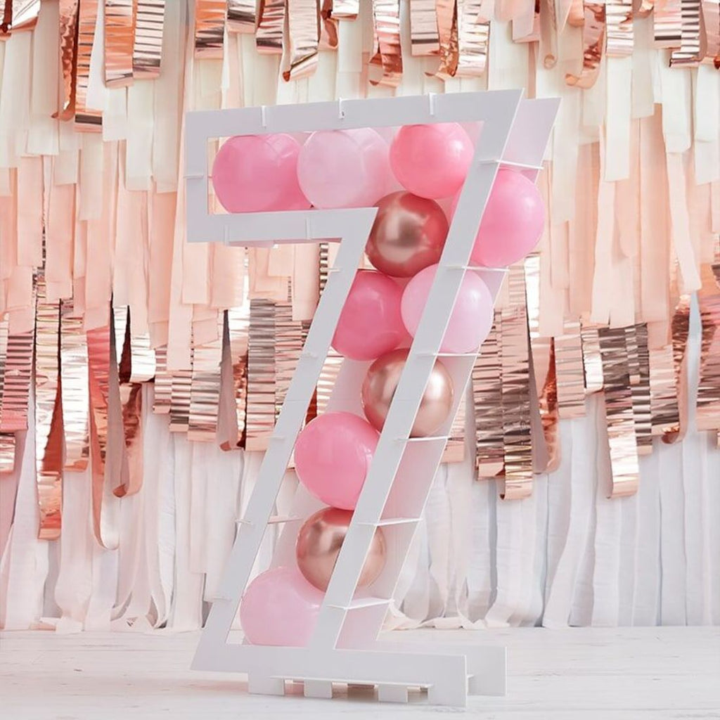 Balloons Kit Mosaic Stand Number 7 81x58x14cm