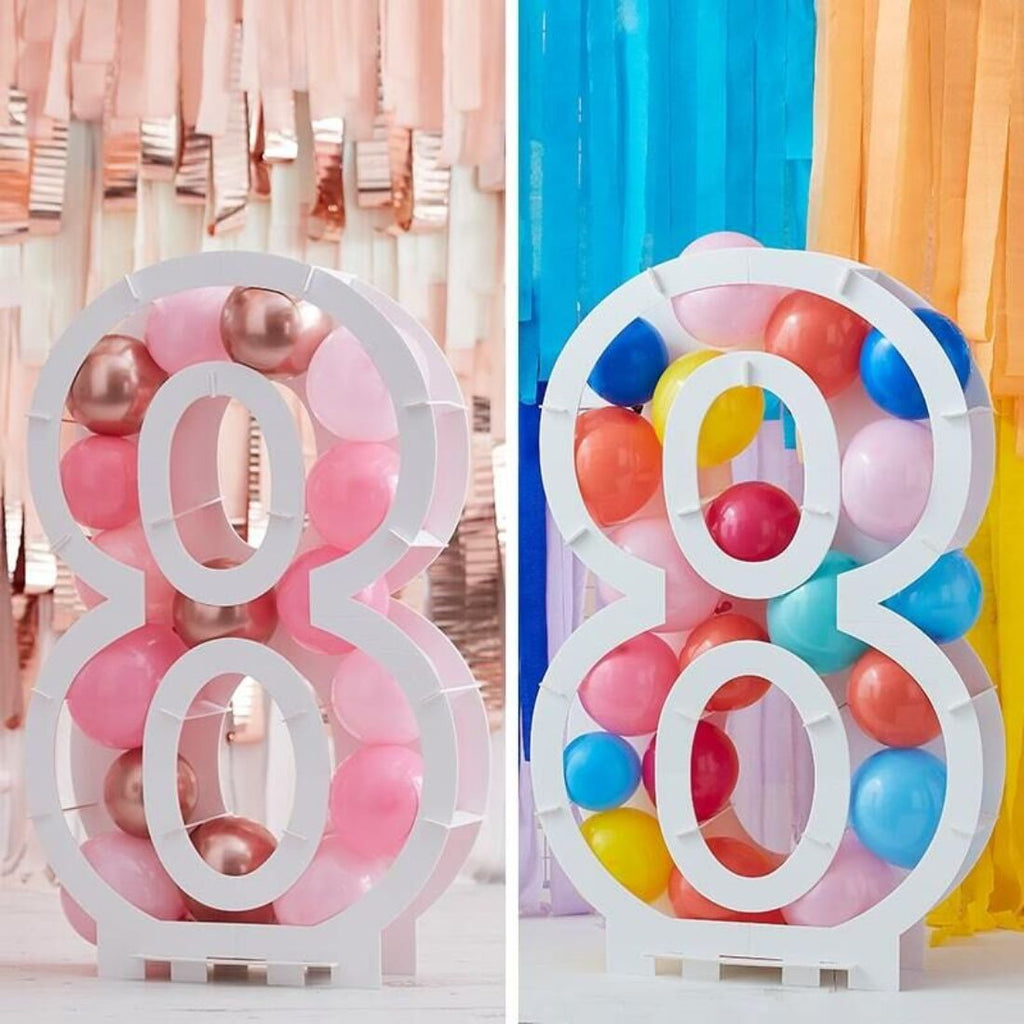 Balloons Kit Mosaic Stand Number 8 81x58x14cm