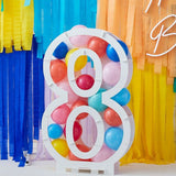 Balloons Kit Mosaic Stand Number 8 81x58x14cm