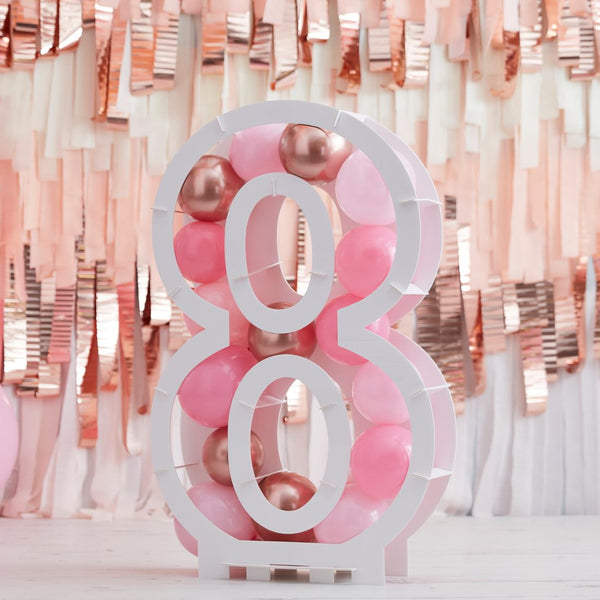 Balloons Kit Mosaic Stand Number 8 81x58x14cm