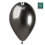 13" Shiny Space Grey Latex Balloon 50 pieces