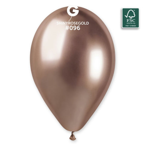 13" Shiny Rose Gold Latex Balloon 50 pieces