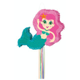 Mermaid Shaped Pull Pinata 