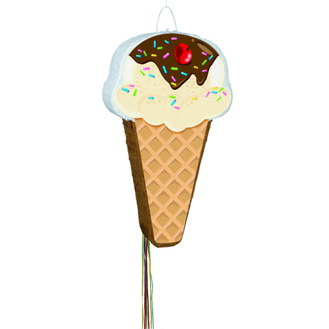 Standard Pinats - Ice Cream Cone Pull Pinata 