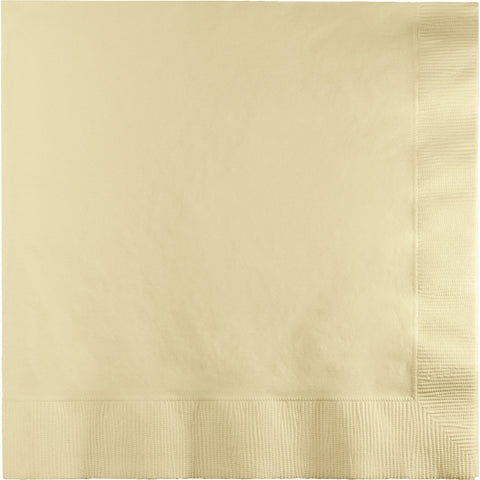  Touch Of Color Ivory Luncheon Napkins 