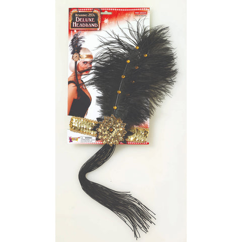 Roaring 20s Deluxe Gold Flapper Headband 