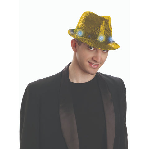 Sequin Light Up Fedora Hat