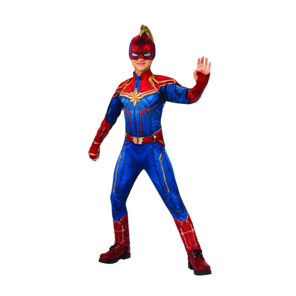 Captain Marvel Deluxe Hero Boy Costume 