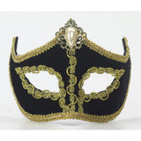 Venetian Velvet Black Half Mask