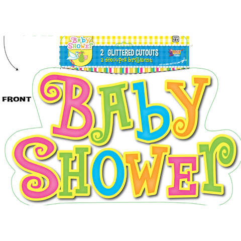 Baby Shower Glitter Cutouts