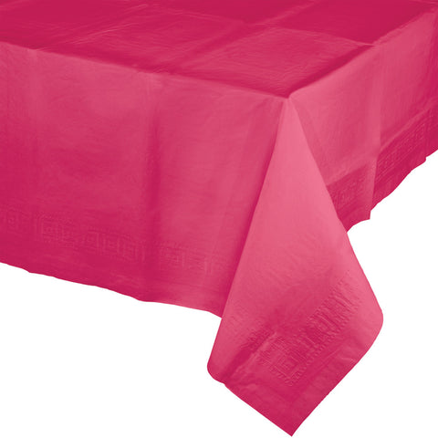 Touch Of Color Plastic Table Cover Hot Magenta