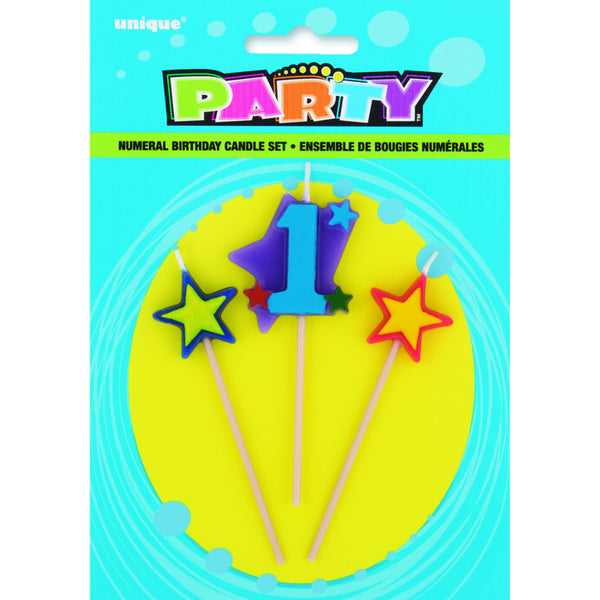 Star Birthday Candle Set-1