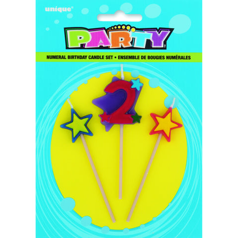 Star Birthday Candle Set-2