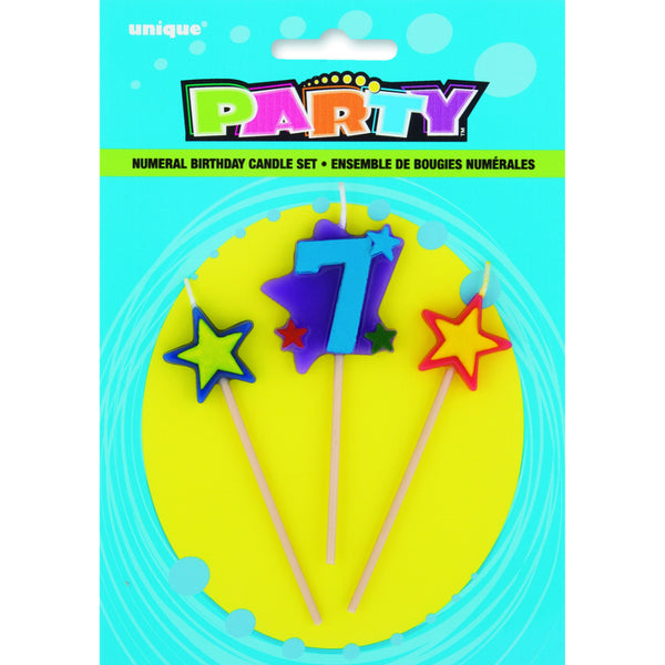 Star Birthday Candle Set-7