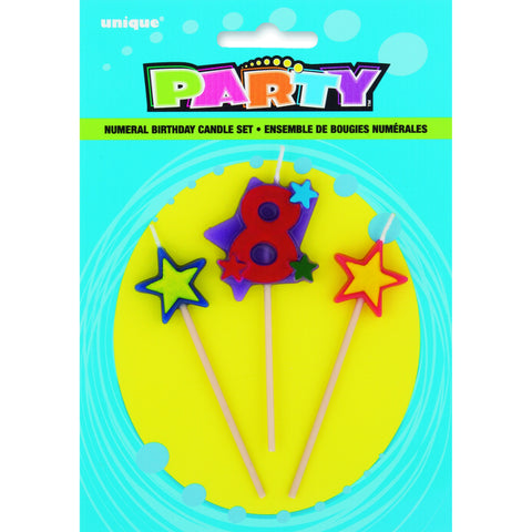 Star Birthday Candle Set-8