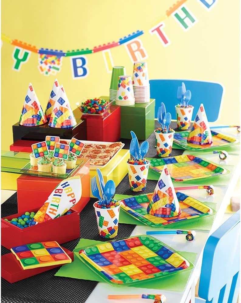 Block Party Luncheon Plates 7in 8pcs