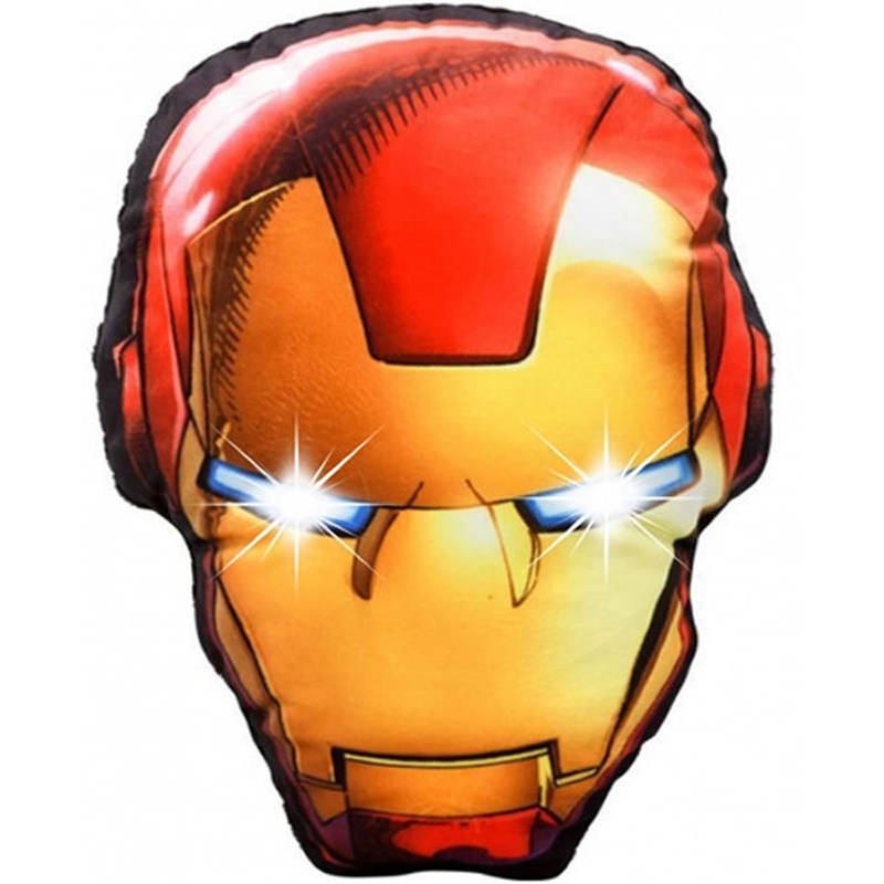  Avengers - Iron Man Head Cushion With LED