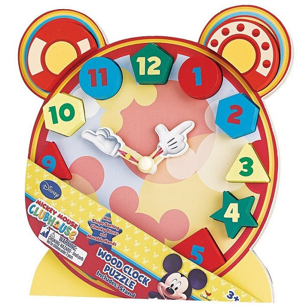 Puzzle DIS Mickey Mouse Wooden Chunky Clock