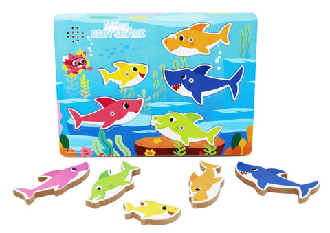 Puzzle Baby Shark Chunky Wood Sound Puzzle
