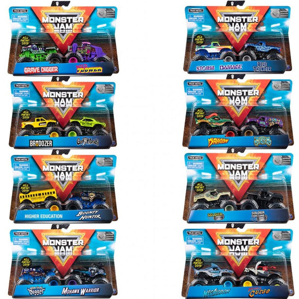 Monster Jam 1:64 Vehicles 2-pack Assorted