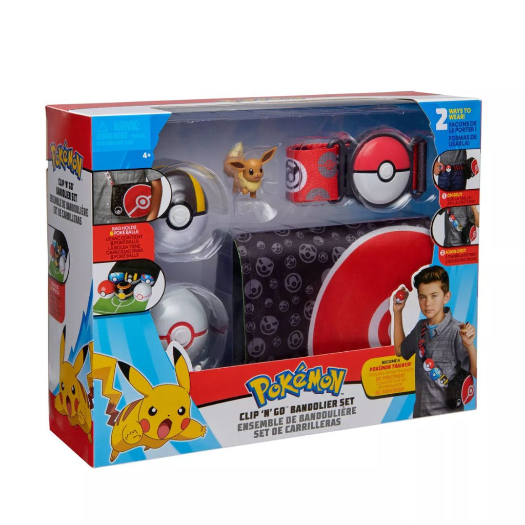 Pokemon Clip N Go Pikachu Bandolier Set
