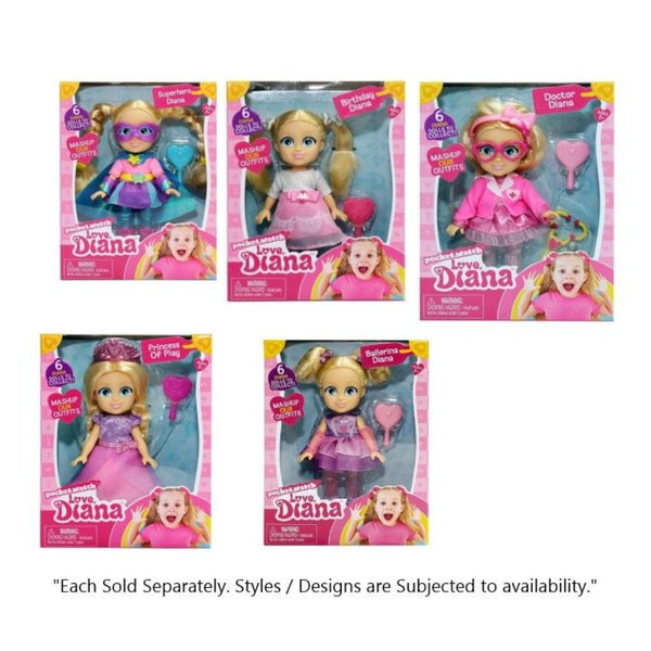 Love Diana Doll Mini 6Inch Assorted