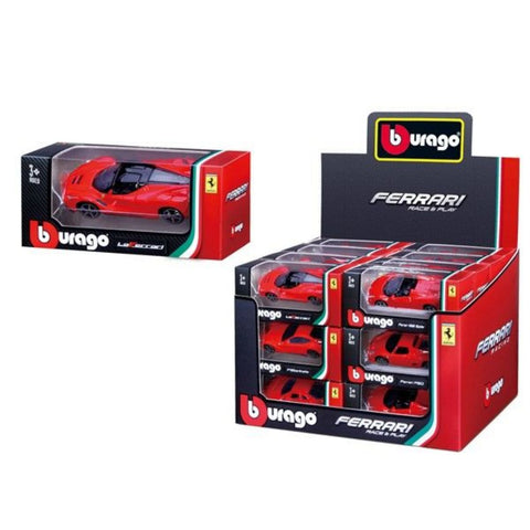Bburago 1:64 Ferrari Race & Play Vehicles Assorted