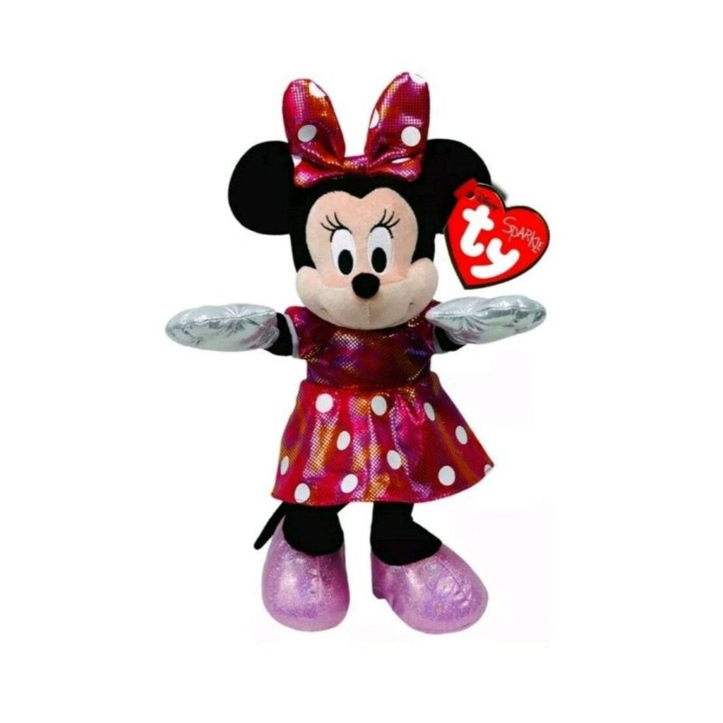TY Disney Minnie Sparkle Rainbow With Sound Med