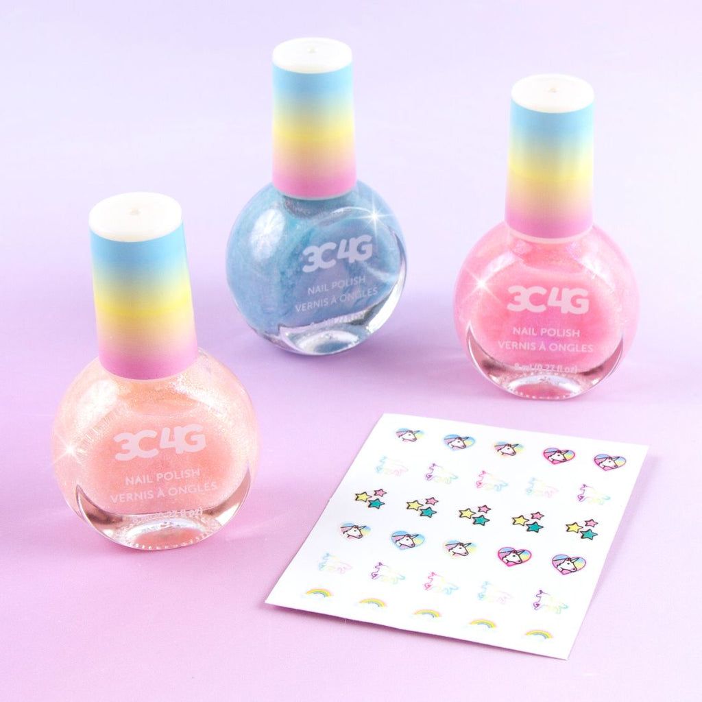 Unicorn Hologram Nail Polish Trio