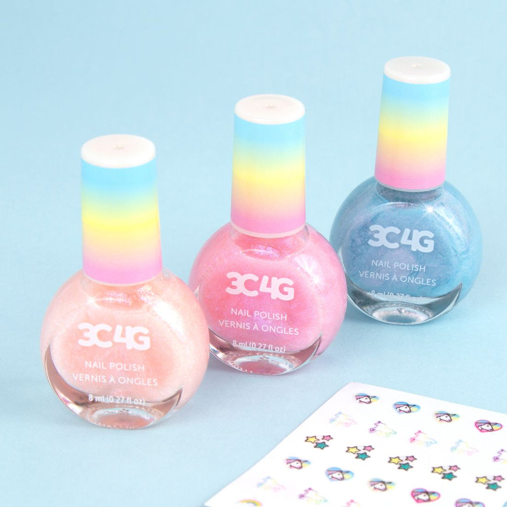 Unicorn Hologram Nail Polish Trio