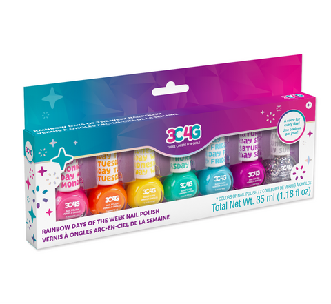 Rainbow Bright Nail Polish Days of the Week 5-Pack