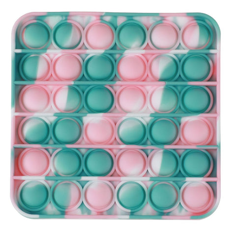 Pop The Bubble Square Tie Dye Green/Pink
