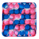 Pop The Bubble Square Tie Dye Blue/Pink