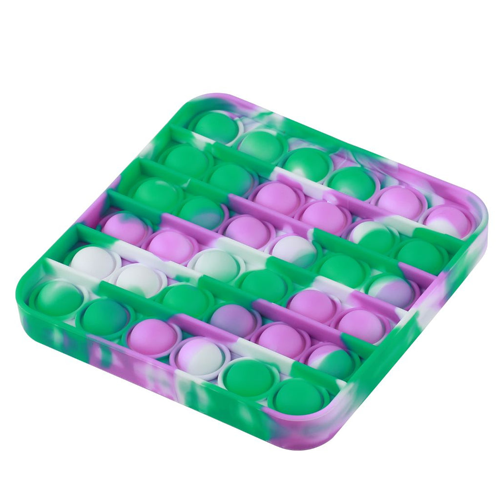 Pop The Bubble Square Tie Dye Green/Purple