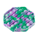 Pop The Bubble Octagonal Tie Dye Green/Purple