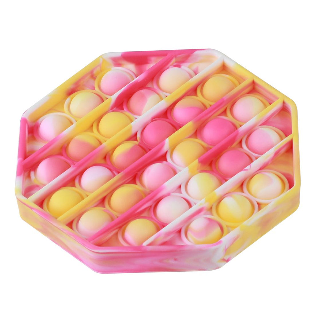 Pop The Bubble Octagonal Tie Dye Yellow/Pink