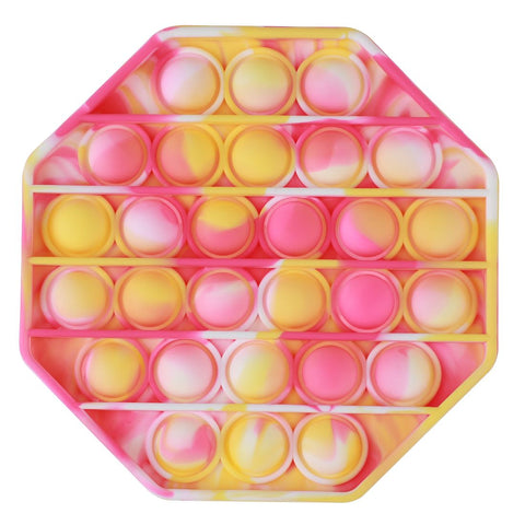 Pop The Bubble Octagonal Tie Dye Yellow/Pink