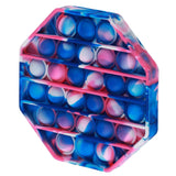 Pop The Bubble Octagonal Tie Dye Blue/Pink