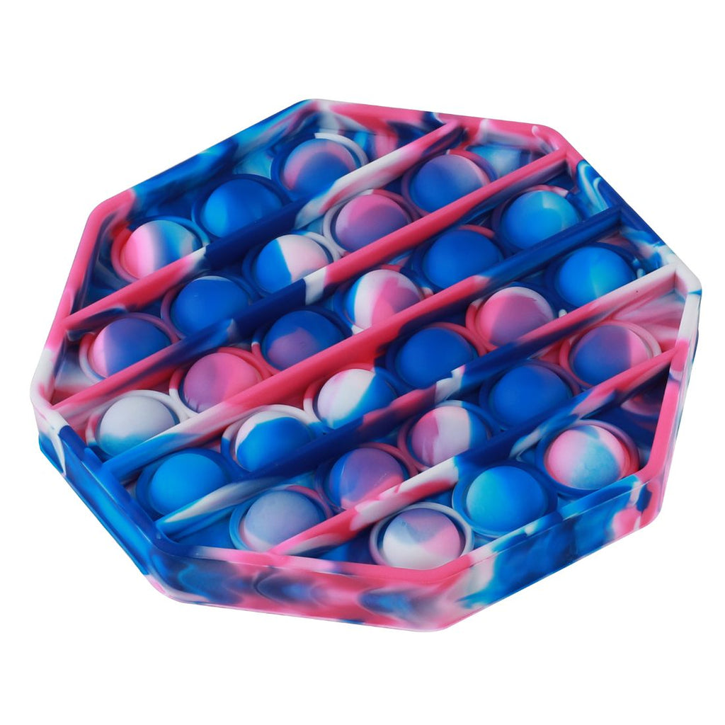 Pop The Bubble Octagonal Tie Dye Blue/Pink