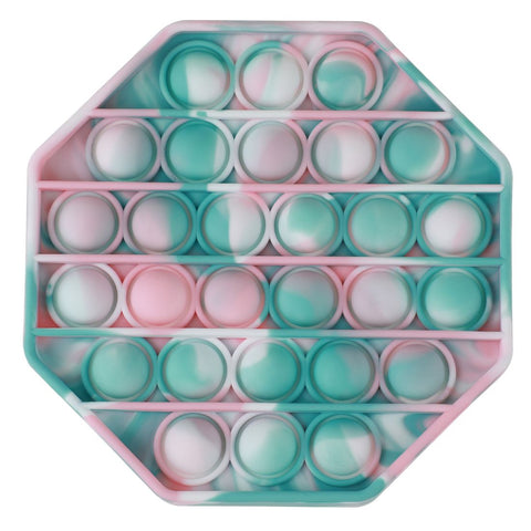 Squizz Toys Pop The Bubble Octagonal Tie Dye Green/Pink
