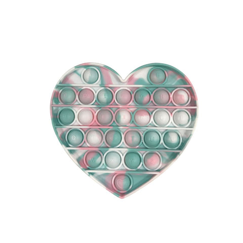 Pop The Bubble Heart Tie Dye Green/Pink