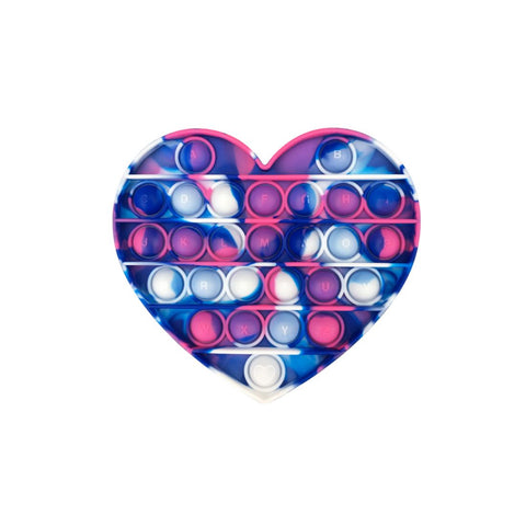 Pop The Bubble Heart Tie Dye Blue/Pink