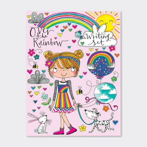 Rachel Ellen Designs Writing Set Wallet - Over The Rainbow 16cmx22cm